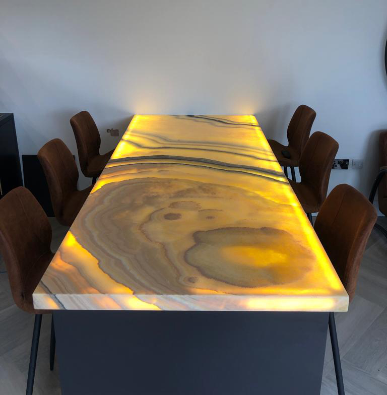 Onyx Table Top with Backlit