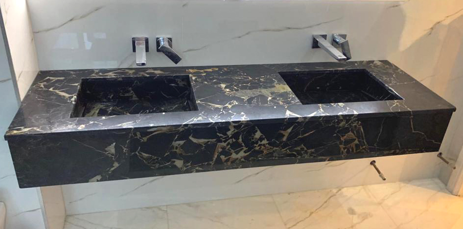 Portoro Marble Bathroom Vanity