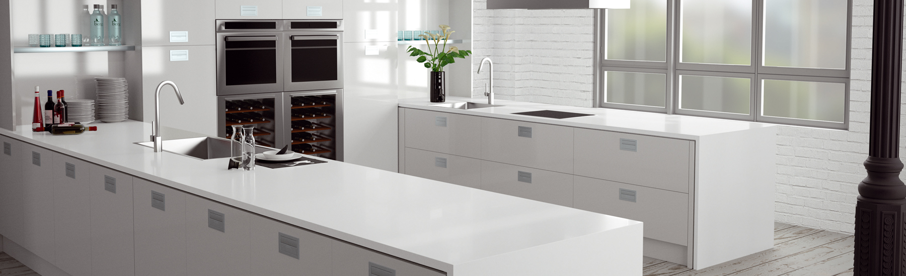 Absolute blanc worktop