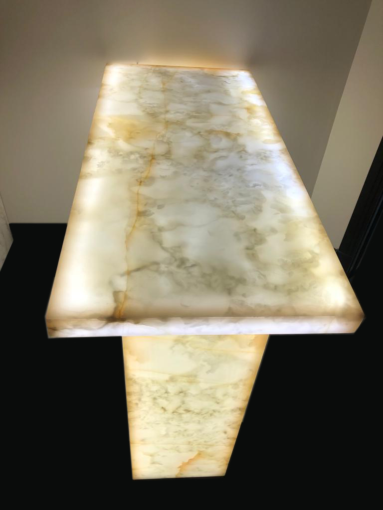Onyx Marble table with backlit