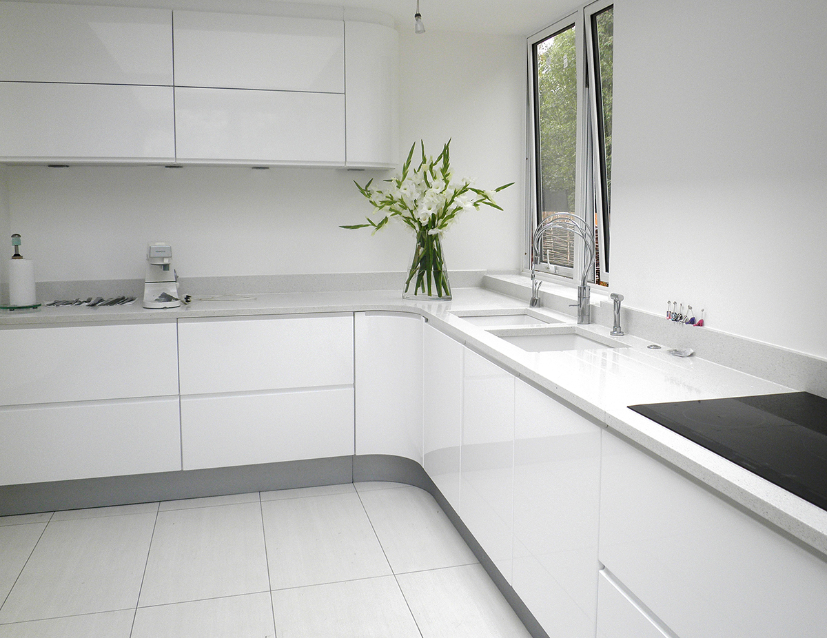 Bianco Starlight Quartz worktop